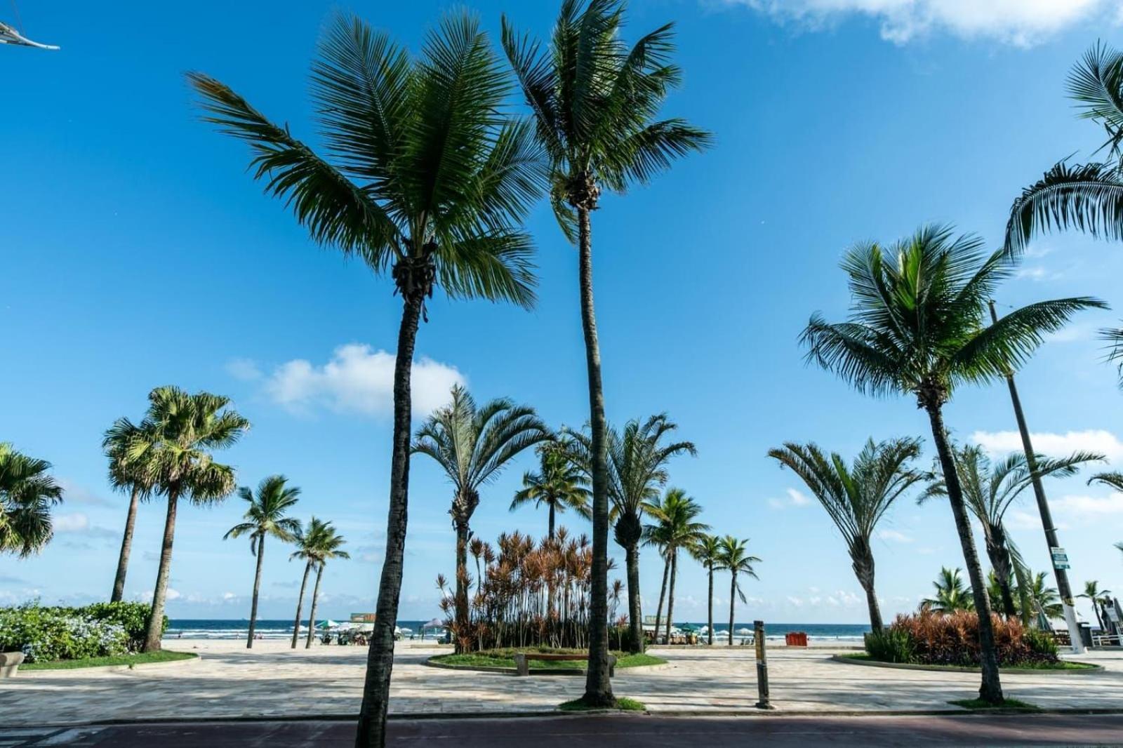 Frente Vista Mar Com Varanda Wi Fi 300Mbps E 10M Da Praia Da Tupi - Estacionamento Gratuito Praia Grande  Exteriör bild