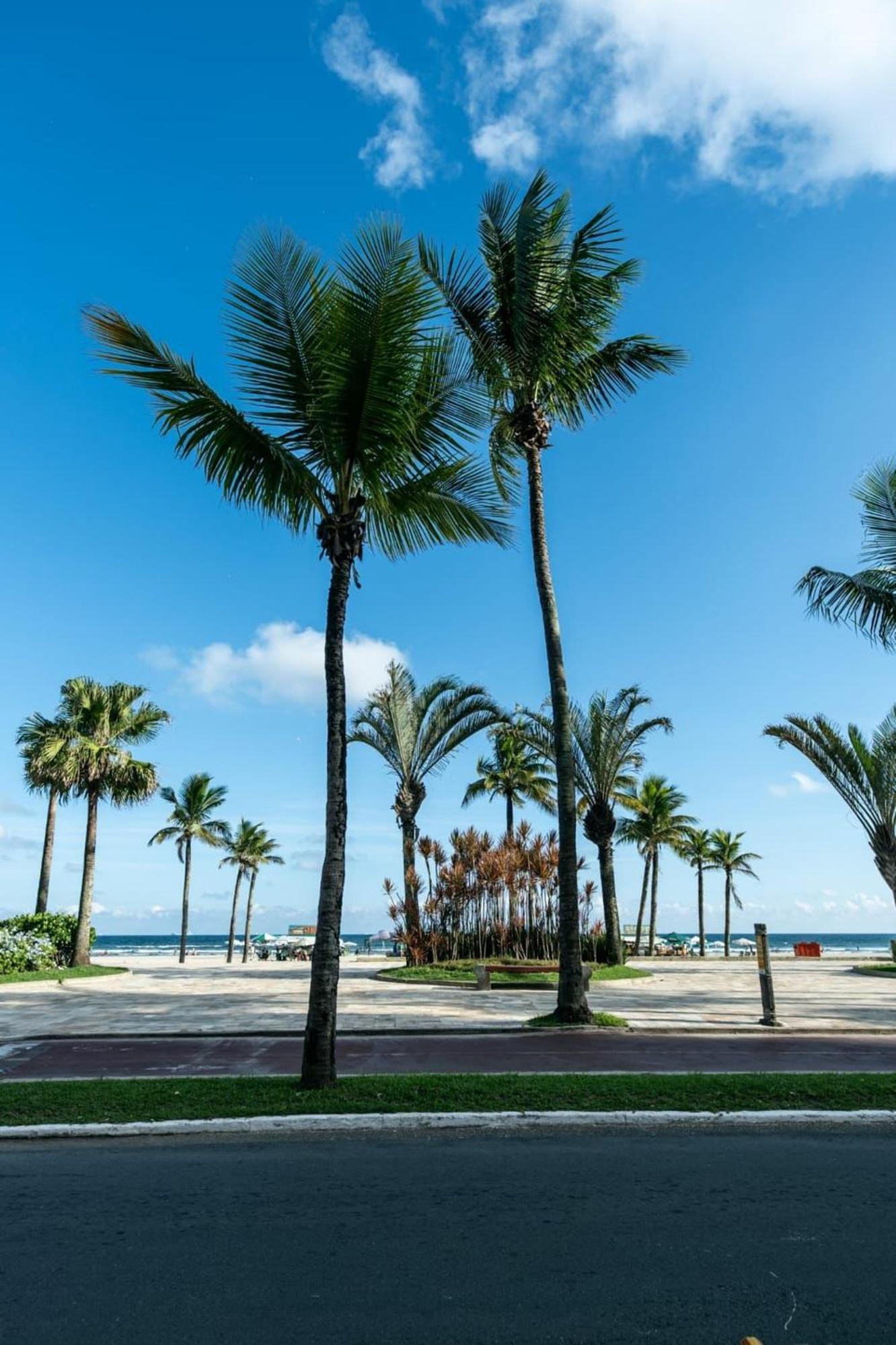 Frente Vista Mar Com Varanda Wi Fi 300Mbps E 10M Da Praia Da Tupi - Estacionamento Gratuito Praia Grande  Exteriör bild